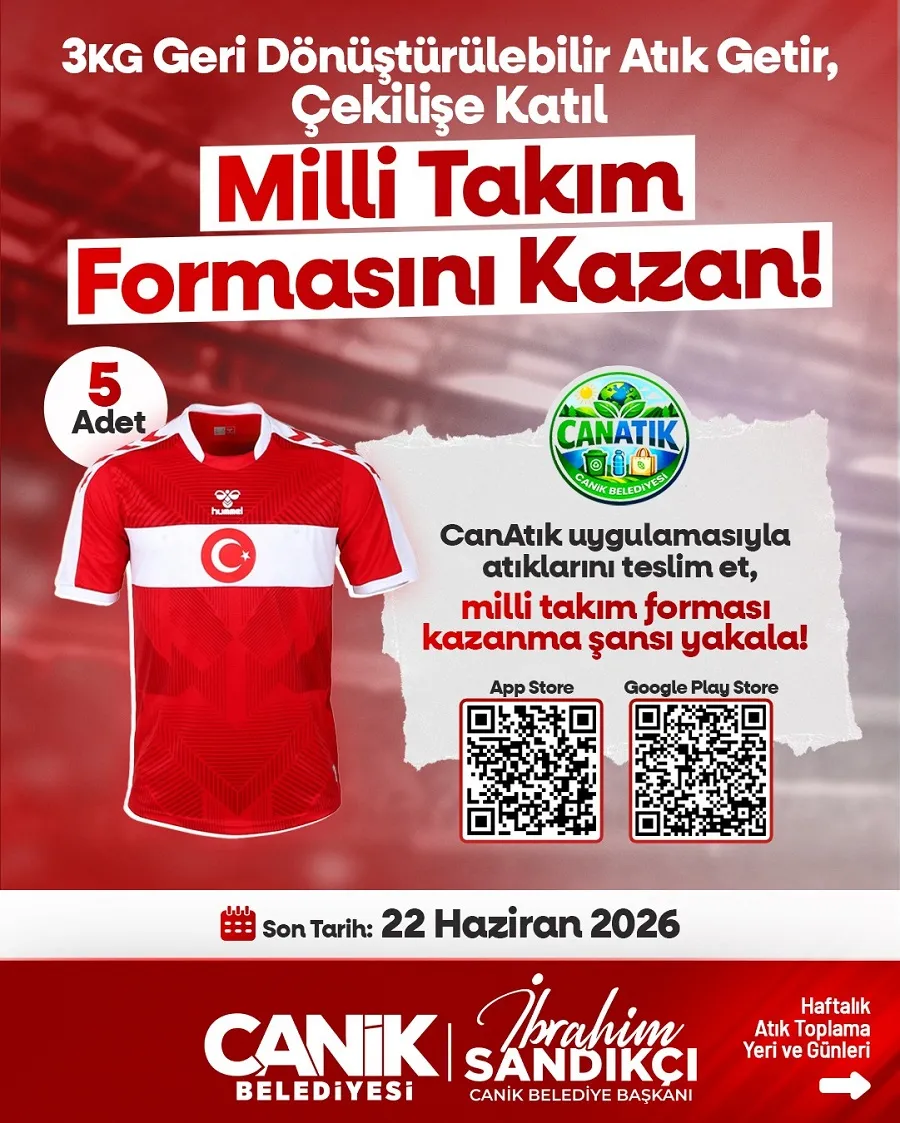 Canik Belediyesi Yine Alkışları Topladı Atık Getirene Milli Takım Forması Hediye