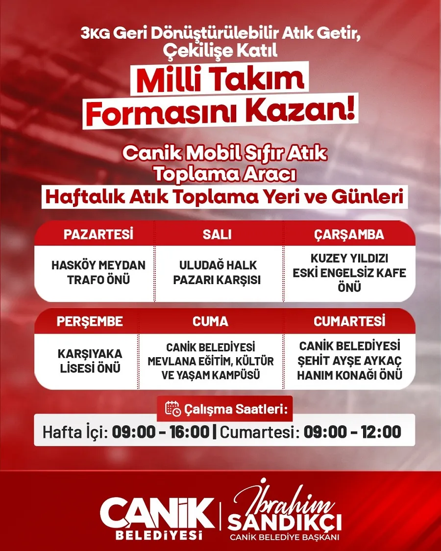 Canik Belediyesi Yine Alkışları Topladı Atık Getirene Milli Takım Forması Hediye