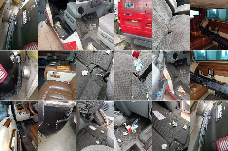CHP Samsun'da şimdi de ara&ccedil; krizi! İl binasından sonra ara&ccedil;lar da harabeye d&ouml;nd&uuml;