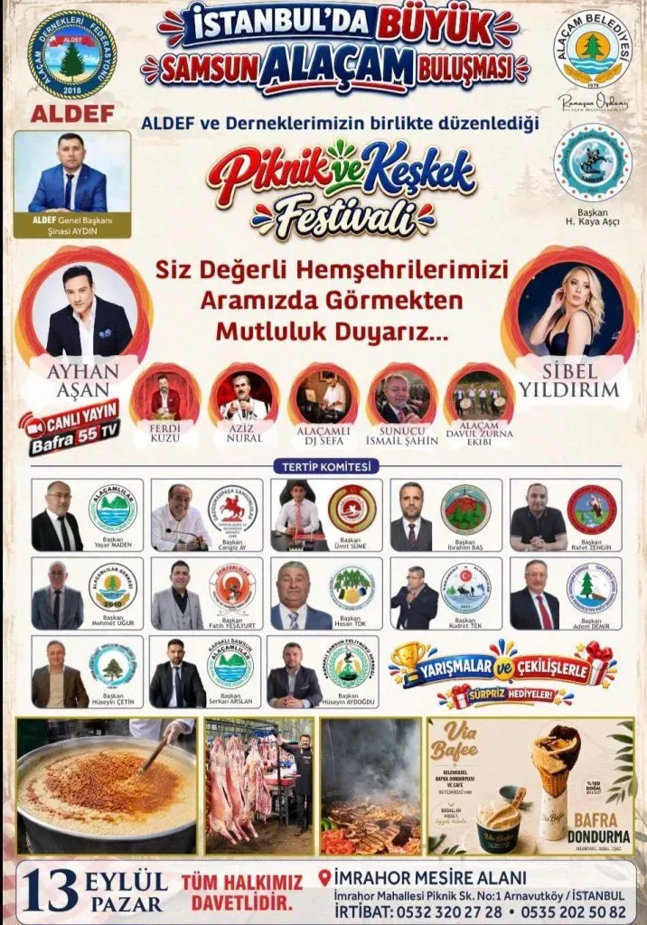 Alaçam Dernekleri Federasyonu’ndan İstanbul’da Büyük Samsun Alaçam Buluşması Alaçam Dernekleri Federasyonu’ndan İstanbul’da Büyük Samsun Alaçam Buluşması