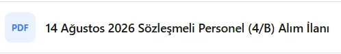 Samsun'da m&uuml;lakatsız personel alımı, Samsun'da o kurum S&ouml;zleşmeli Personel Alacak!