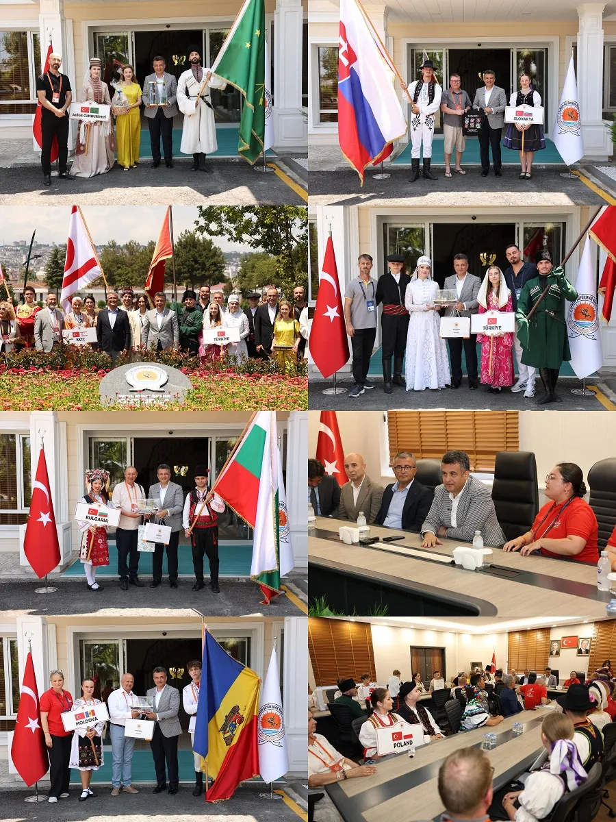 Samsun Halk Oyunları Festivali Başlıyor 12 Ülkeden Dansçılar Başkan Doğan'ı ziyaret etti Samsun Halk Oyunları Festivali Başlıyor 12 Ülkeden Dansçılar Başkan Doğan'ı ziyaret etti