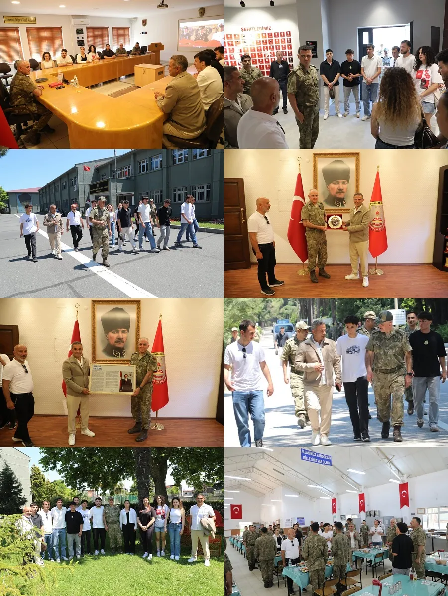 Rizeli &Ouml;ğrencilerden Garnizon Komutanı T&uuml;mgeneral Davut Ala&rsquo;ya Anlamlı Ziyaret