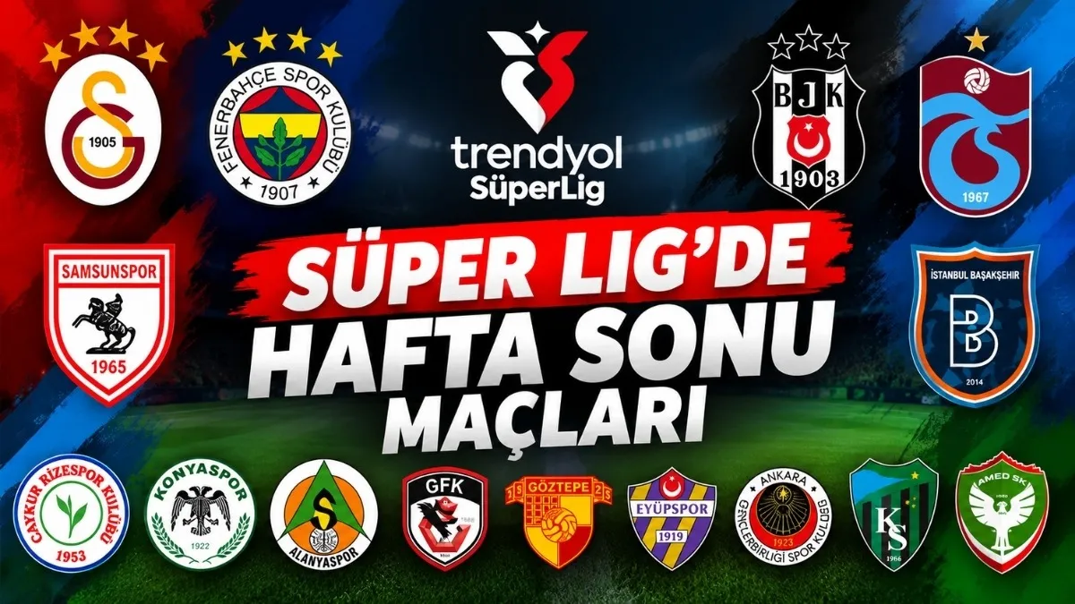 S&uuml;per Lig Ma&ccedil;ları Ne Zaman, Saat Ka&ccedil;ta? İşte 2. Hafta Ma&ccedil; Programı ve Hakemler