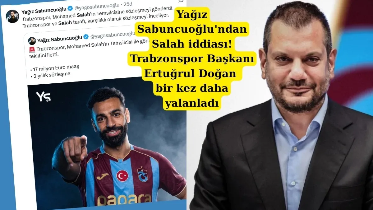 Trabzonspor'da Salah iddiasına Başkan Ertuğrul Doğan'dan yeni a&ccedil;ıklama