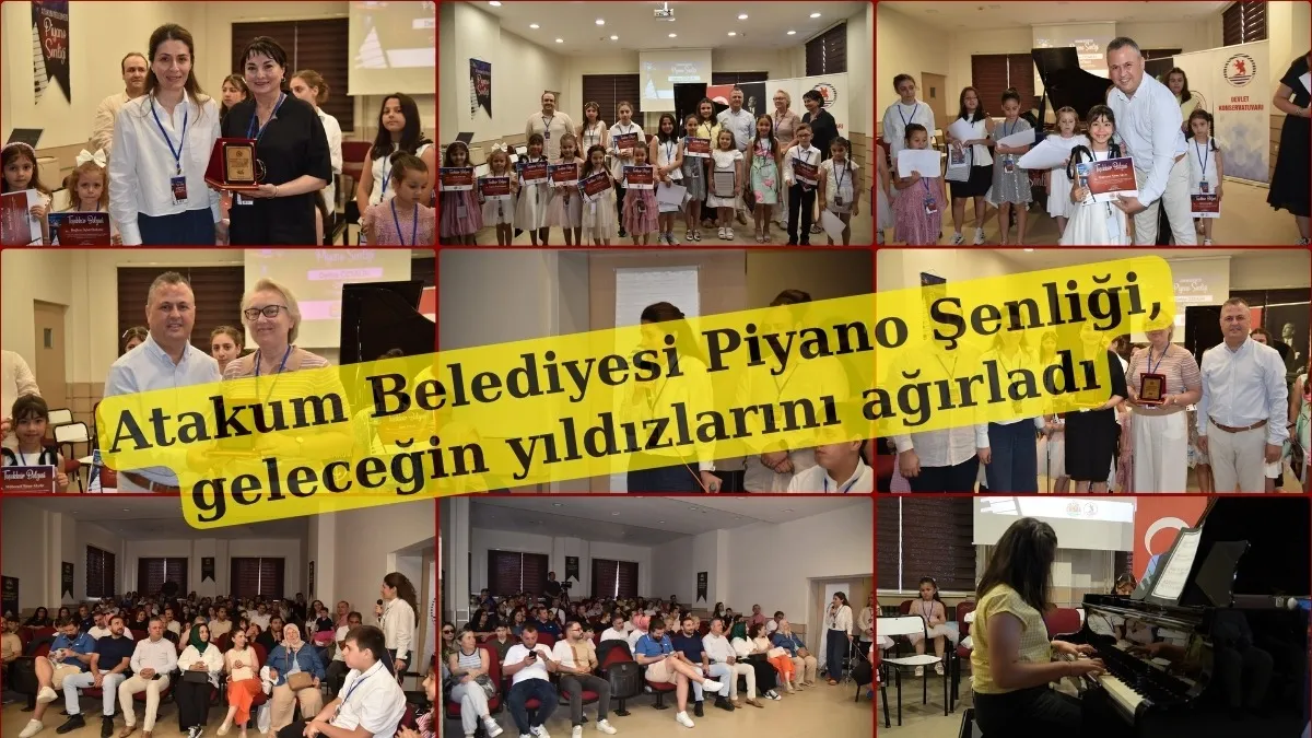 Atakum Belediyesi öncülüğünde Samsun’da ilk kez piyano şenliği gerçekleştirildi