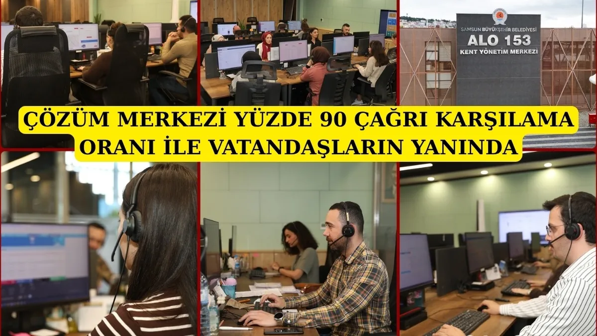 Büyükşehir Belediyesi Çözüm Merkezi Samsunluların yanında