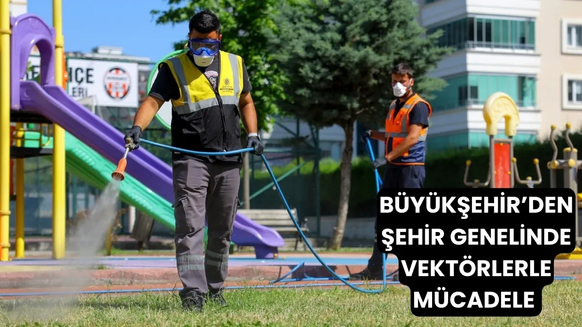 Büyükşehir Belediyesi Samsun'da vektörlerle mücadele ediyor