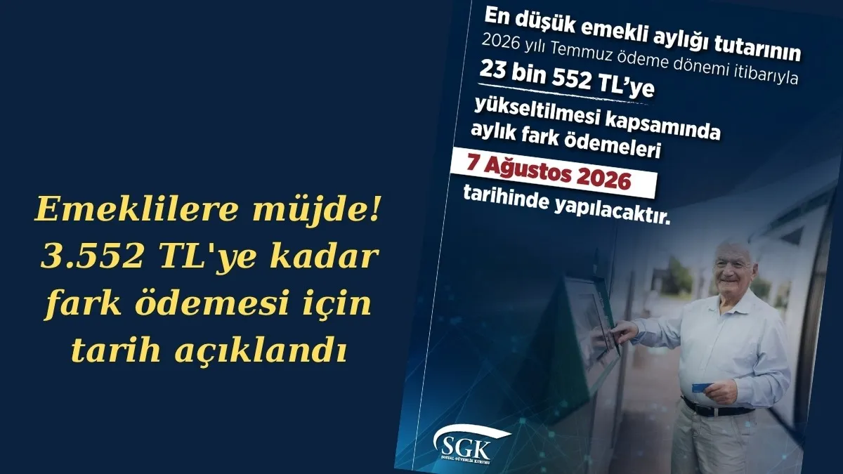 Emekli Maaşı Farkı Ne Zaman Yatacak? Emekli Maaşı Farkı İçin SGK'dan Açıklama!
