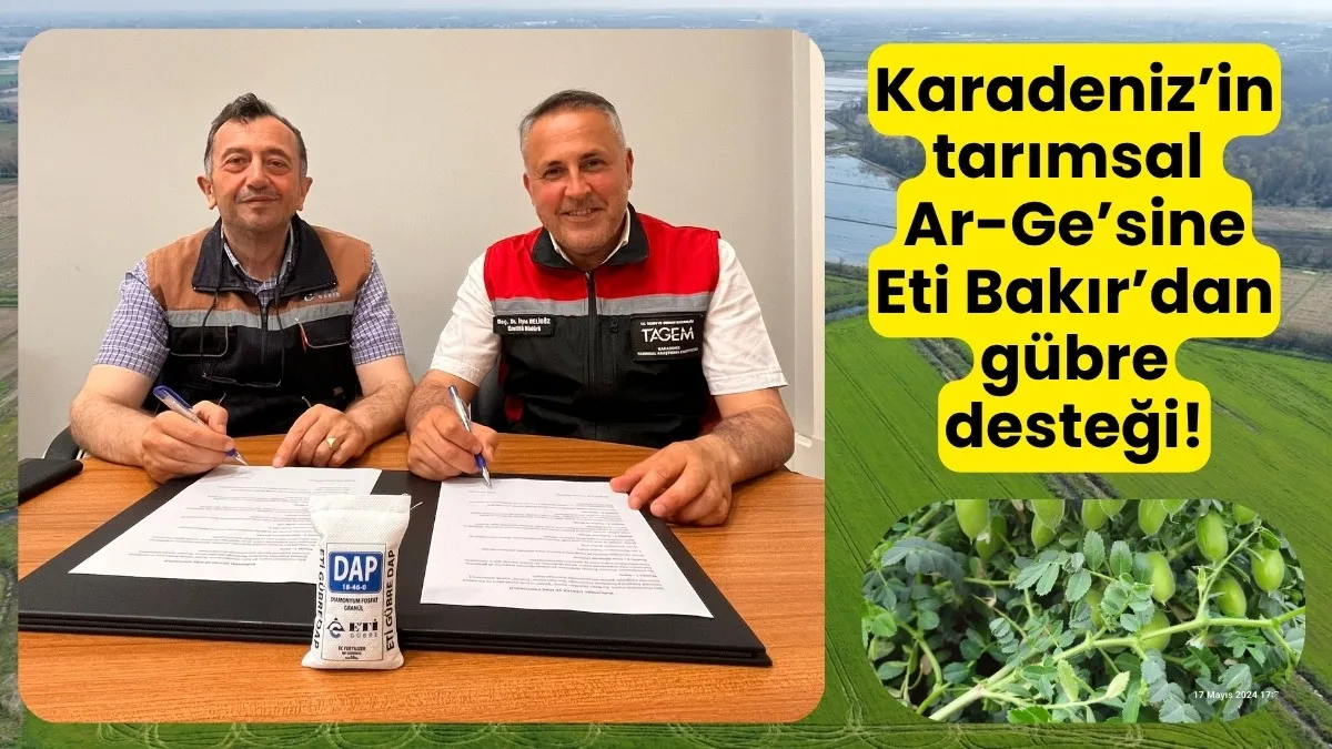 Karadeniz’in tarımsal Ar-Ge’sine Eti Bakır’dan gübre desteği!