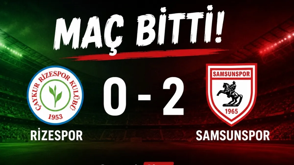Samsunspor Rize’de Güldü! Karadeniz Derbisinde 3 Puan Kırmızı-Beyazlıların
