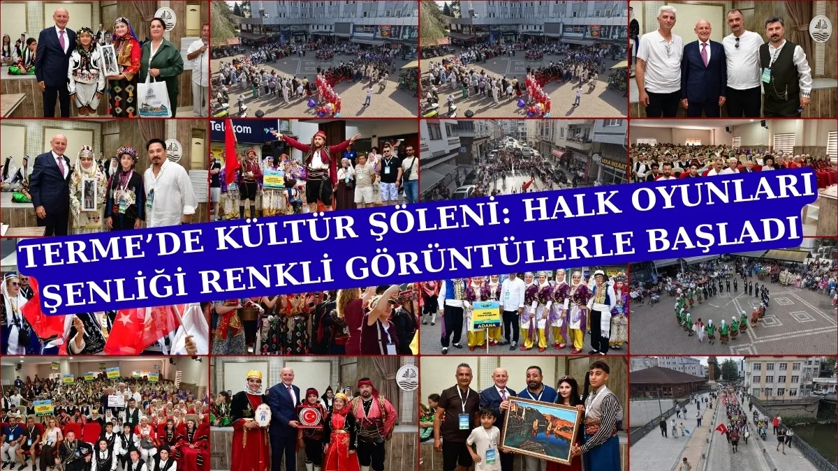 Terme Yaz Festivali halk oyunları ekiplerinin renkli gösterileriyle başladı