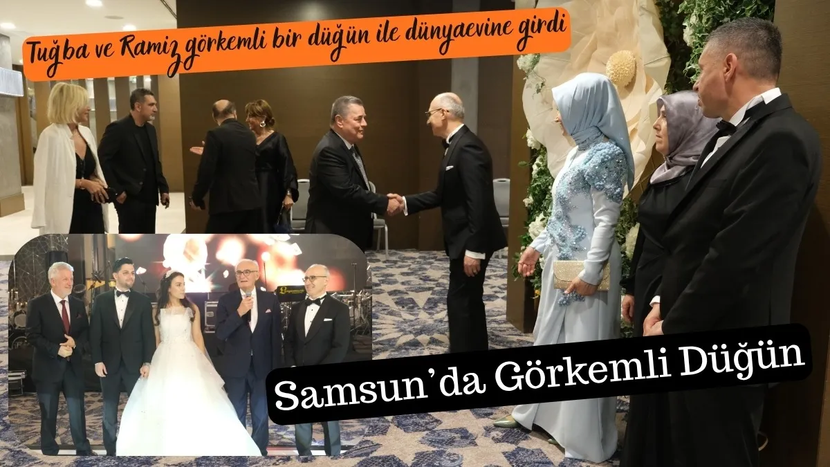 Tuğba ve Ramiz görkemli bir düğün ile dünyaevine girdi