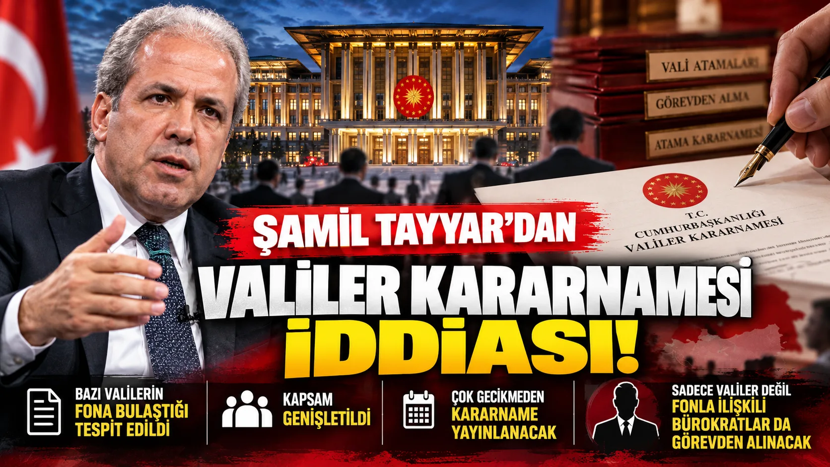 Valiler Kararnamesi ne zaman çıkacak? Bazı Valilerin Fona Bulaştığı Tespit Edilince Kapsam Genişletildi İddiası